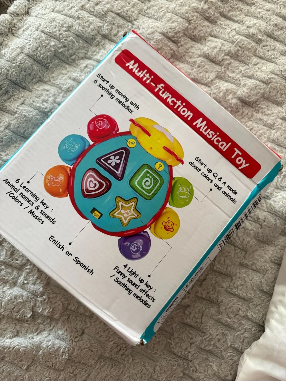 Multi-Function Musical Kids Toy - Colorful Interactive Drum